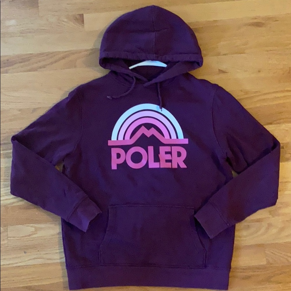 Poler Purple Hoodie Sweatshirt Small
